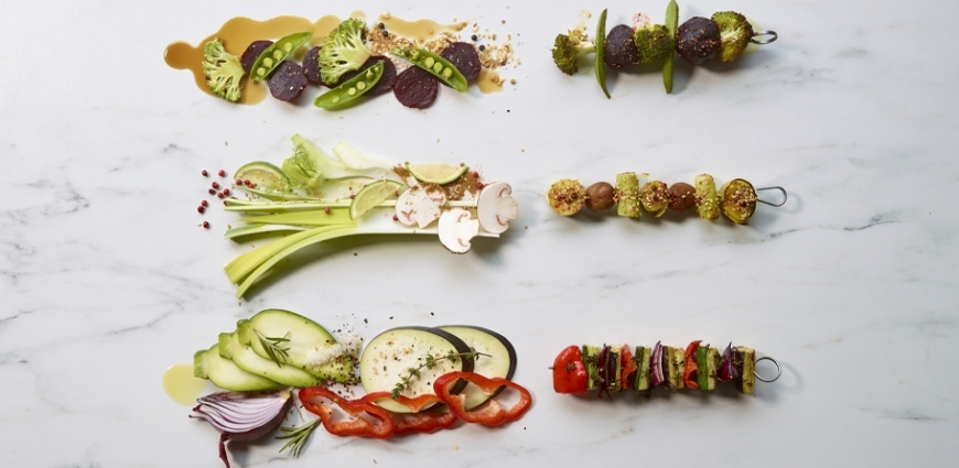 Brochettes de légumes