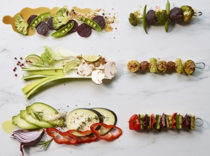 Brochettes de légumes