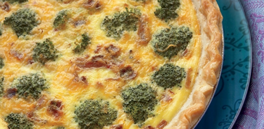 Quiche brocoli bacon