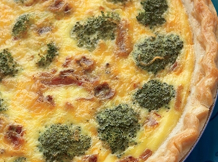 Quiche brocoli bacon