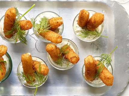 Croquettes de mozzarella au tzatziki