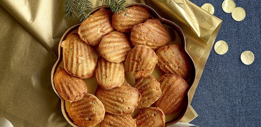 Madeleines au saumon fumé