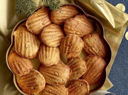 Madeleines au saumon fumé