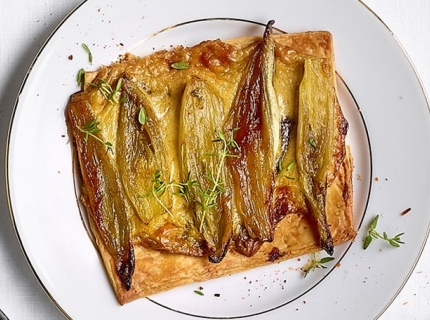  Tartelettes fines aux chicons et aux cèpes