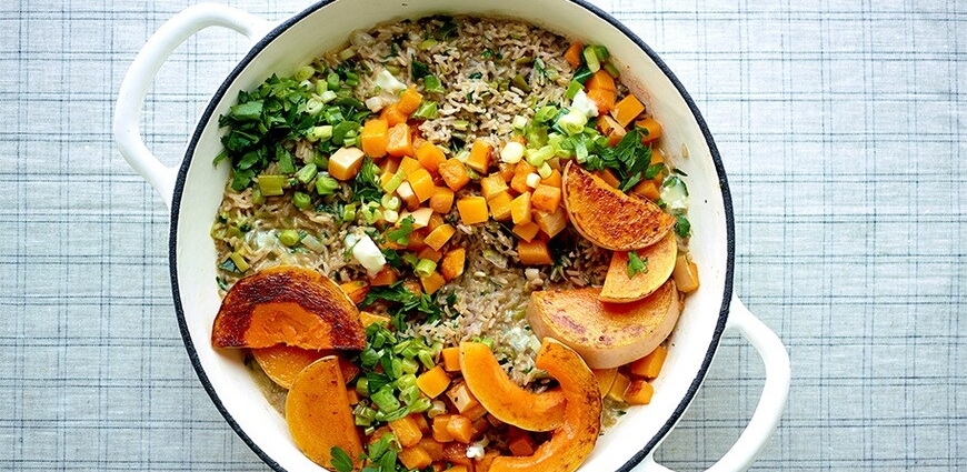 Risotto à la butternut et au gorgonzola