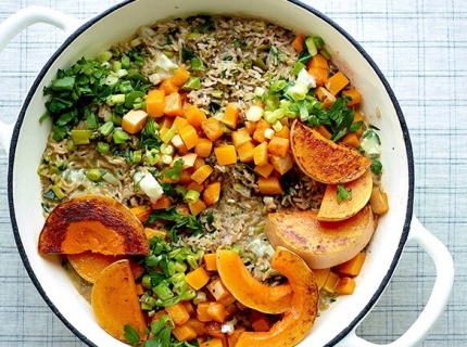 Risotto à la butternut et au gorgonzola