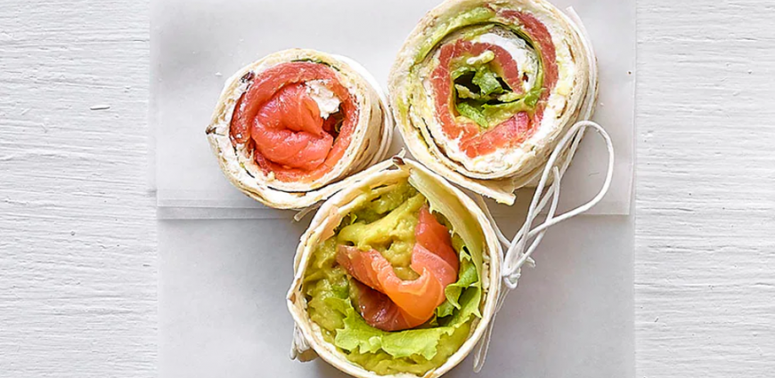  Wrap au saumon fumé