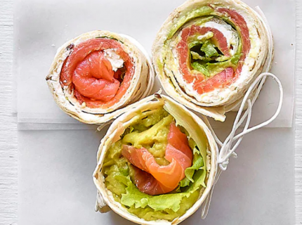  Wrap au saumon fumé