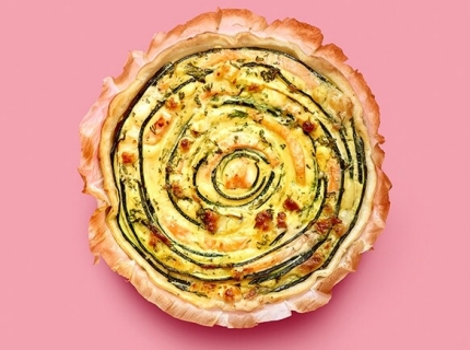  Quiche au saumon et aux courgettes La totale