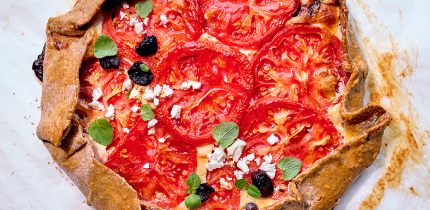 Tarte rustique aux tomates, feta et mascarpone