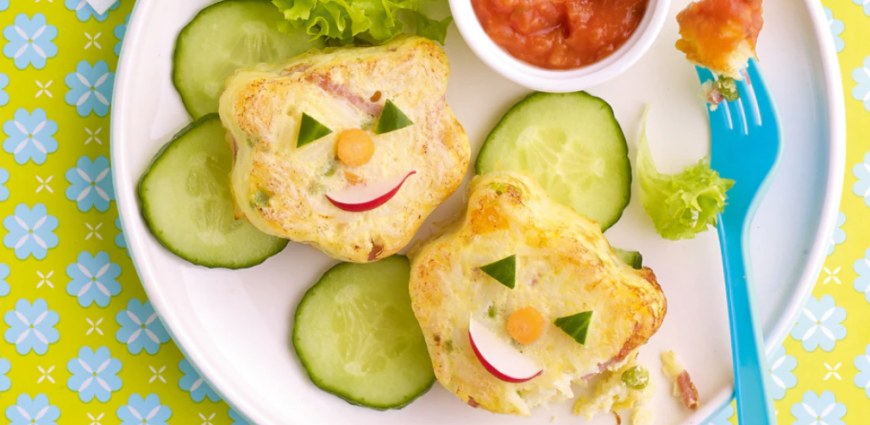  Petits gâteaux de riz au jambon et aux légumes