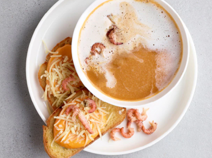 Bisque de crevettes grises “less waste”