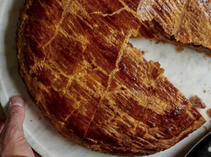 Galette des rois frangipane-framboises