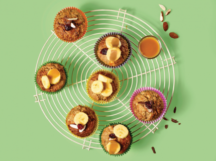  Muffins façon banana bread et caramel au beurre salé