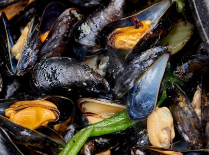 Moules au vin blanc aux saveurs grillées