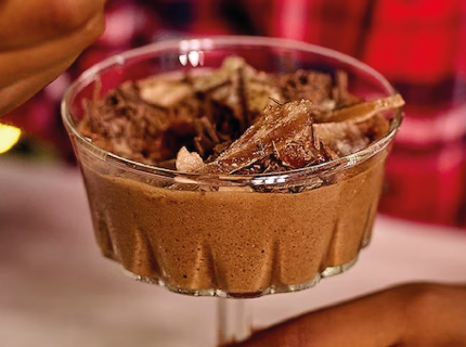 Mousse au chocolat végane aux marrons