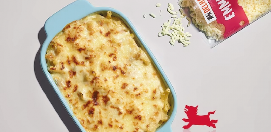 Gratin de macaronis aux chicons et aux jambon