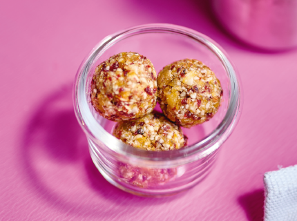  Energy balls aux abricots et aux airelles