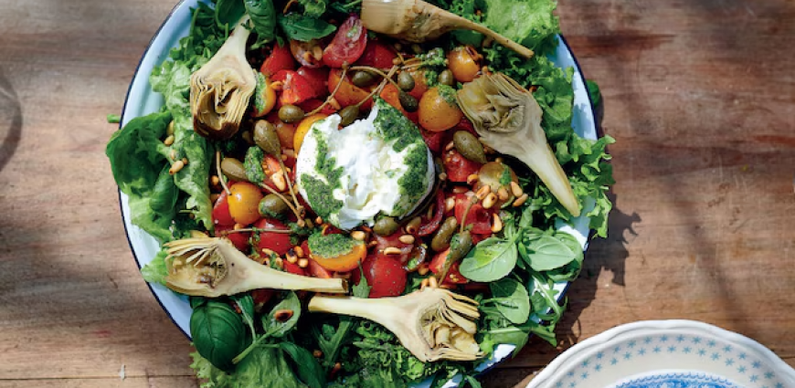 Salade italienne à la burrata
