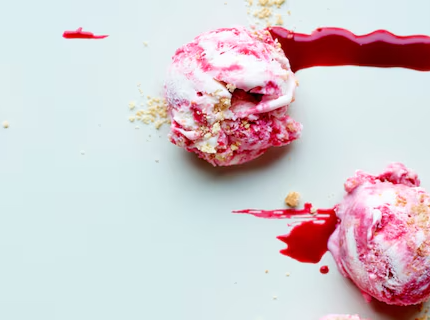 Yaourt glacé à la framboise²