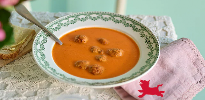 Soupe tomates-boulettes
