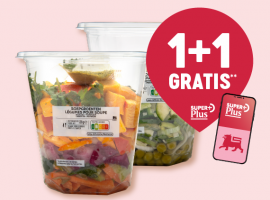 Légumes prédécoupés pour soupe en pot