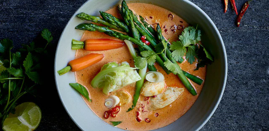 Poulet au curry rouge