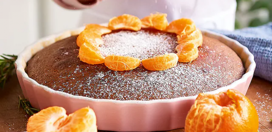 Gâteau au spéculoos et aux clémentines