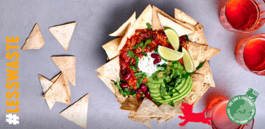 Nachos de volaille, sauce yaourt