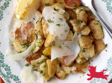 Gnocchis maison au thym et au citron