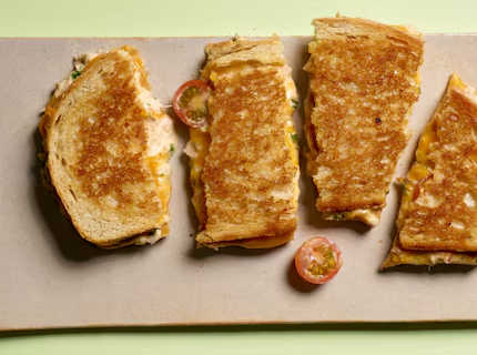 Tuna melt sandwich