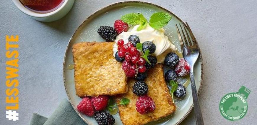 Brioche perdue au mascarpone et aux fruits rouges
