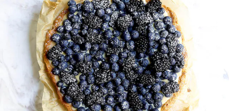 Tarte sablée aux fruits bleus