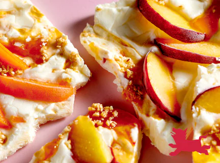 Barre givrée au skyr et aux fruits d’été