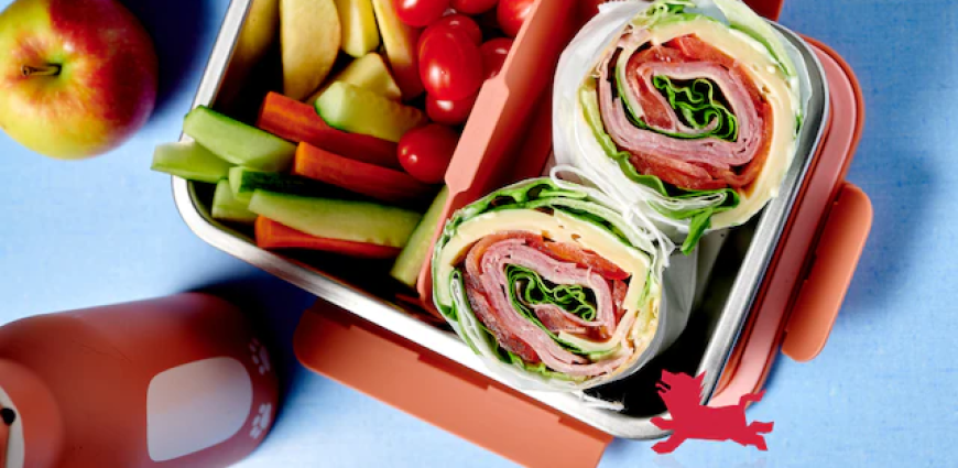 Wraps de laitue au jambon et au fromage